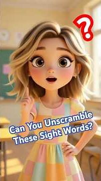 Can You Guess the Sight Words Before They Reveal #forkids #readingpractice #challenge