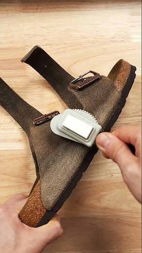 Looking for the best way to clean and care for your sandals or clogs? #asmr #leather #footwear