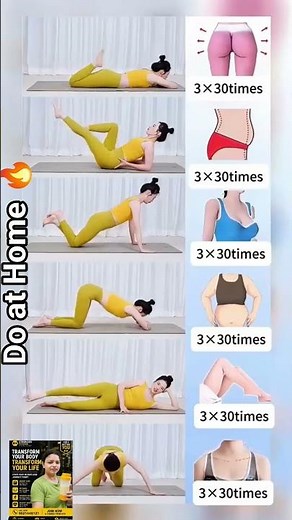 Full Body Workout at Home 🏠Beginner Friendly Fat Burn Exercise 💥#fitness #motivation #abs #challenge