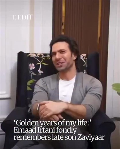 T. Edit on Instagram: "In an interview with journalist Maliha Rehman, Emaad Irfani sat down to talk about his up coming project starring opposite Sanam Saeed, ‘Kafeel.’ The actor spoke about the break in his career while waiting for Shoaib Mansoor’s ‘Aasman Bolay Ga’, although things did not work out for the film, the actor said those 3 years were ‘golden’ since he got to spend quality time with his late son Zaaviyar. 📹: Gloss Etc by Maliha Rehman/ YouTube #TEdit"