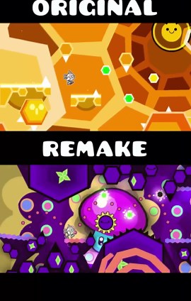 Zom B: Original vs Remake GD #shorts #geometrydash #gdupdate #gd #deluxe12 #gaming #gameplay