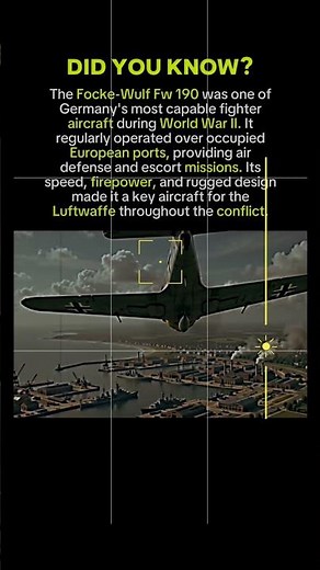 Focke-Wulf Fw 190: Germany's Legendary WWII Fighter#shorts