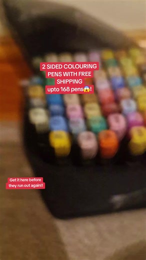 Colouring Pens Alcohol Markers. Used to take your kids sadness and turn it into joy and happyness! #tiktokshopmademebuyit #markers #pens #doublesided #drawing
