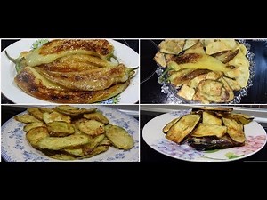 τηγανιτά κολοκυθάκια μελιτζάνες πιπεριές χωρίς να απορροφούν πολύ λάδι CuzinaGias