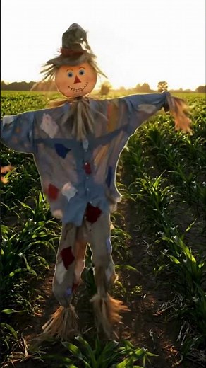 Strach na wróble tak się roztańczył na polu, że wróble zamiast uciekać, klaskały mu z zachwytu! 🕺🌾