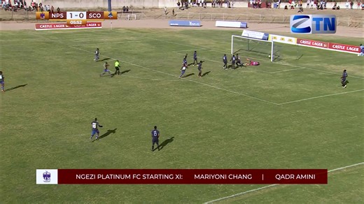 Scottland FC's first goal against Ngezi Platinum Stars at Baobab Stadium today. | The Herald-Zimbabwe