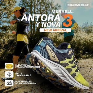 ¡Explora con confianza! 🌲 Presentamos las nuevas zapatillas Antora 3 y Nova 3, diseñadas para llevar tu aventura al siguiente nivel. 🏞️ Mira nuestros modelos y colores disponible en nuestra web. #Merrell #Merrellperu #Antora3 #Nova3 | Merrell