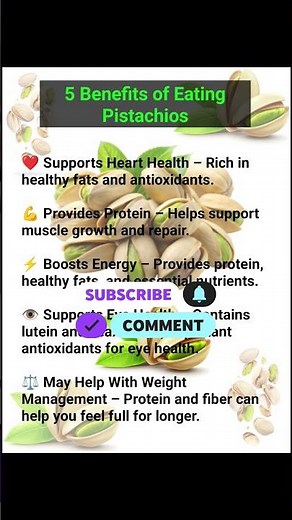 5 Benefits of Eating Pistachios #Pistachios #PistachioBenefits