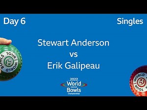 2022 World Indoor Bowls Championships - Day 6: Stewart Anderson vs Erik Galipeau