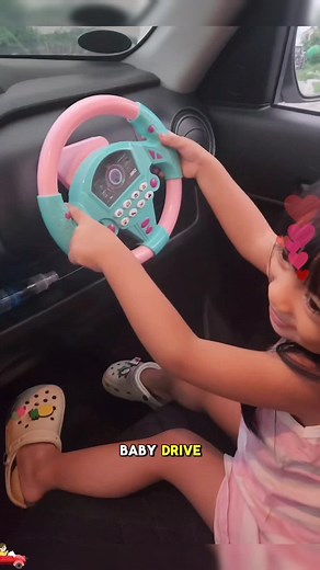360-Degree Cartoon Steering Wheel Toy for Kids