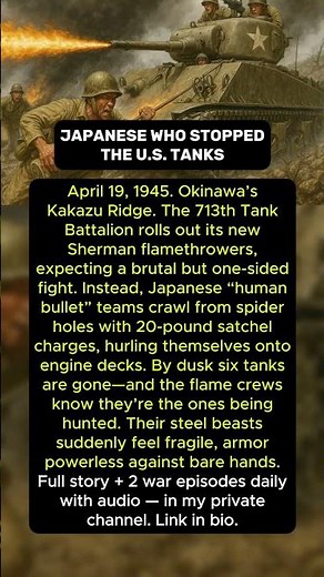The Japanese Who Stopped the U.S. Tanks