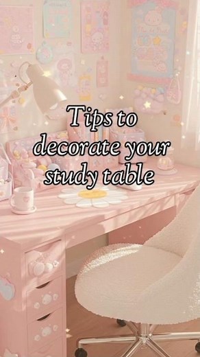 How to have an aesthetic study table✨| study table tips🍥