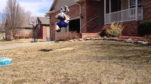 First-Ever Backflip on Ground Attempt