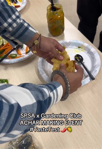 ACHAR TASTE TEST ‼️ safe to say the SPSA x GARDENING CLUB Achar Making Event was a success 🤩🥭🌶️ #Binghamton #Sikh #Punjabi