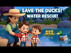 Save the Ducks! Duck Pond Water Rescue
