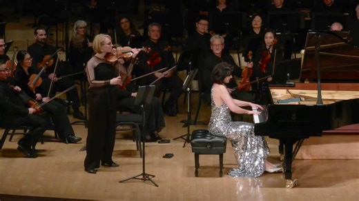 Happy Birthday, dear Clara Schumann! 🎂✨ Her fearless voice still inspires us today, 206 years on. So special to celebrate her music with my dearest friend Robyn Bollinger, concertmaster of the fabulous Detroit Symphony Orchestra 🎶💫 | Alexandra Dariescu