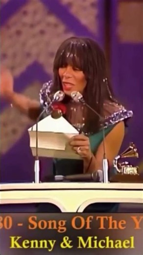 Donna Summer announces The Song Of The Year at the 1980 Grammys
