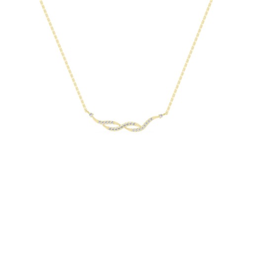 Infinity Wave Necklace, Sterling Silver or 18K Gold Plated Curved Pendant, Minimalist Infinity Jewelry - Etsy