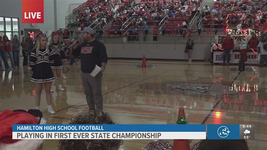Hamilton High School hosts pep rally ahead of shot at first ever state championship