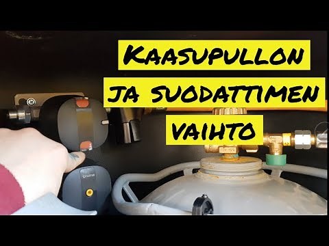 Kuinka kaasupullo vaihdetaan? + suodattimen vaihto ja puhutaan vähän erilaisista pullotyypeistä