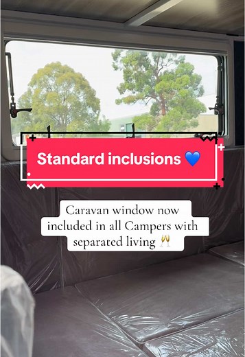 Caravan Windows Now Included in All Separate Living Campers