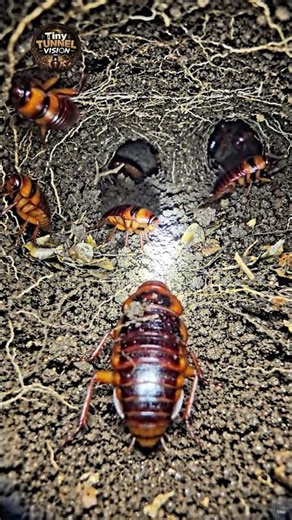 This Cockroach Lives in a Hidden World Beneath Your Feet #insects #microcamera #wildlife