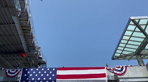 5.4K views · 50 reactions | US Navy JAG Corps fighter jets fly over the Intrepid Sea, Air & Space Museum. #FleetWeekNYC #MemorialDay | Intrepid Museum | Facebook
