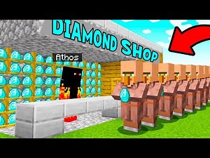 I Opened a Diamond Shop for Villagers in Minecraft