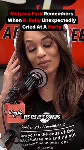 🚨 Melyssa Ford speaks to a time when #RKelly began crying unexpectedly at an industry party…for reasons unknown 🤷🏽‍♀️ Tap into the tea ☕️ . Follow @wayupwithyee 🔊 | Way Up With Yee