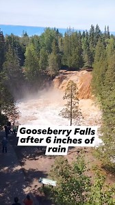Rain makes waterfalls! Follow North Shore Explorer MN for the best things to see and do on Minnesota's North Shore of Lake Superior #waterfalls #northshoremn #gooseberryfalls | North Shore Explorer MN