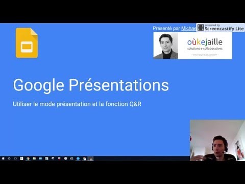 Google Slides - Mode présentation avec Questions-Réponses à distance