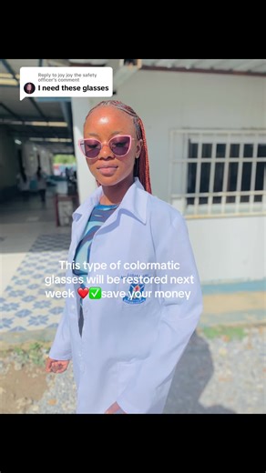 Restoring Colormatic Glasses Next Week in Lusaka