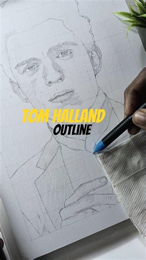 I Drew Tom Holland outline in 60 Seconds… Result Shocked Me 😳