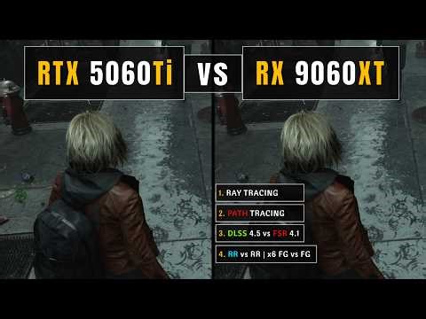 RTX 5060 Ti 16GB vs RX 9060 XT 16GB: Ray/Path Tracing Test in 2026🔥 | DLSS 4.5 vs FSR 4.1