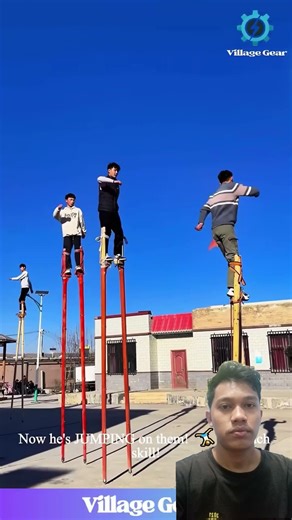 Ever Seen Stilt Walking THIS EXTREME? 🤔 watch These Pro's INCREDIBLE Balance & Skill! #stilt #skills