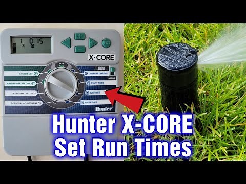 Hunter X-Core Setting Run Times