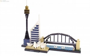 乐高 LEGO 21032 建筑系列 悉尼天际线 拼搭搬砖视频
