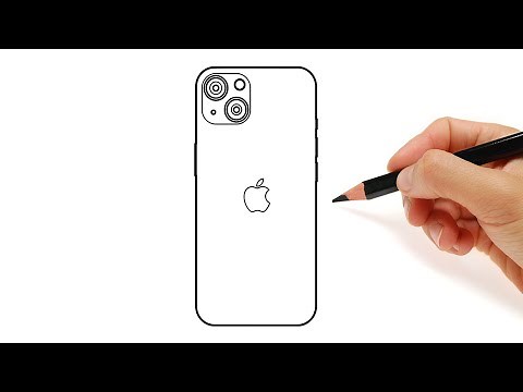 How to draw an iPhone 13 Pro Max step by step
