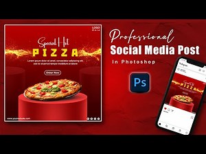 How to Design a Professional Pizza Poster in Photoshop | Step by Step 2025 | Pixel Dot