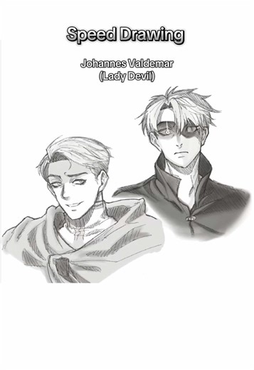 Speed paint: Johannes Valdermar from Lady Devil 😈 #fanart #manhwa #drawing #speedpaint #johannesvaldemar
