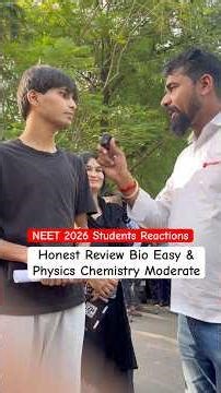 Neet 2026 Honest Review Bio Easy & Physics Chemistry Moderate #Neet2026 #kota #Allen #kotakibaat
