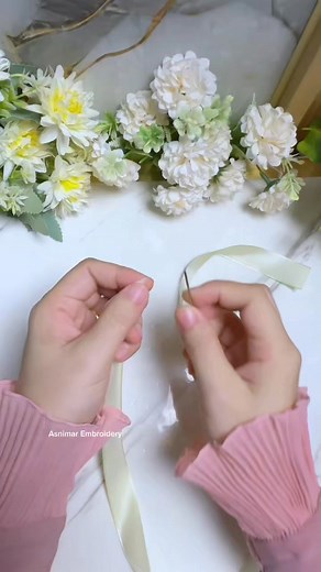 323K views · 5K reactions | New tutorial, 﫶 #embroidery #flowers | Asnimar Embroidery | Facebook