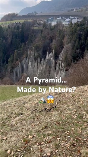 A Pyramid… Made by Nature?! 🏔️😱 #shorts #pyramid #nature #mystery