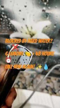 Remove Hard Water Limescale from Jet Spray | Easy 48-Hour Lemon Hack 🍋 22 July 2026