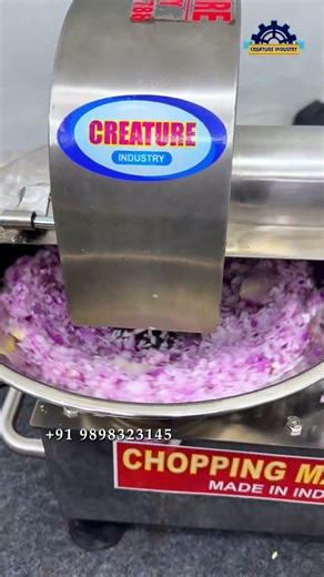 Bowl Cutter Machine 🔥 High-Speed Vegetable Cutting Solution #bowlcutter #vegetablechopper