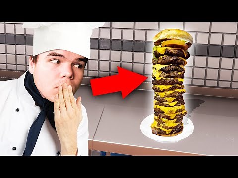 I Made The BIGGEST BURGER In The WORLD! (Cooking Simulator)