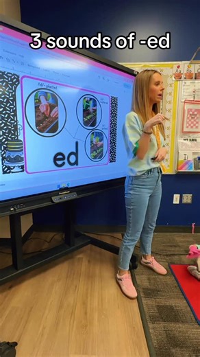 Lisa Elaine Peters - Mrs. Peters’ Class on Instagram: "ed has three sounds! Comment ED for resources to help with this! #phonics #reading #homeschool #scienceofreading #learningenglish"
