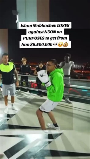 Islam Makhachev LOSES against N3ON on PURPOSES to get from him $6.500.000👀😳💰 #n3on #n3onclips #hstikkytokky #islammakachev #fyp