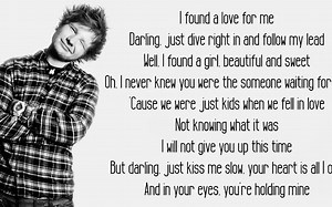 Perfect - Ed Sheeran (Lyrics)-歌词版