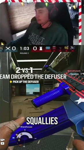 Rainbow Six Siege: Intense Gunfight and Round Win #shorts